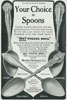Advertisment Prints: Ad For 1847 Rogers Brothers Silver