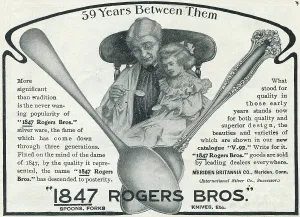 Advertisment Prints: Ad For 1847 Rogers Brothers Silver