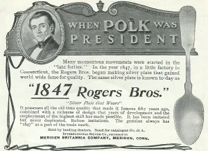 Advertisment Prints: Ad For 1847 Rogers Brothers Silver
