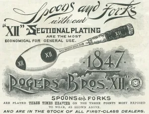 Advertisment Prints: Ad For 1847 Rogers Brothers Silver