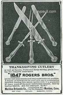 Advertisment Prints: Ad For 1847 Rogers Brothers Silver