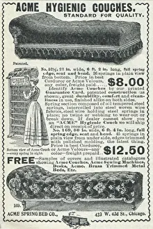 Retail Trade Prints: Ad For Acme Hygienic Couches