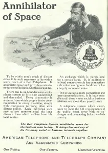 Advertising Prints: Ad For 'American Telephone & Telegraph'