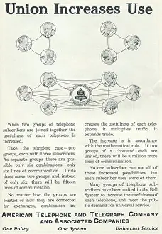 Advertising Prints: Ad For 'American Telephone & Telegraph'