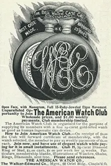 Advertising Prints: Ad For 'American Watch Club'