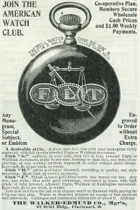 Advertising Prints: Ad For 'American Watch Club'