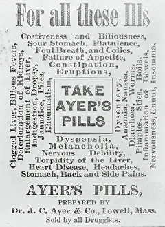 Advertisement for Ayer's Pills