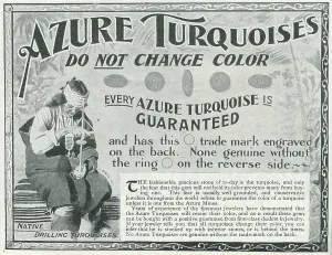 Retail Trade Prints: Ad For Azure Turquoise