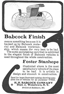 Retail Trade Prints: Ad For Babcock Carriages