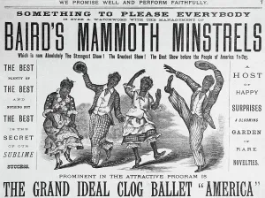 Minstrel Prints: Advertisment for Baird's Mammoth Minstrels