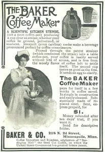 Retail Trade Prints: Ad For Baker Coffee Maker
