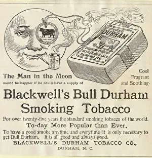 Prints of Advertisement for Blackwells Bull Durham Smoking Tobacco