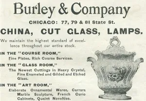 Retail Trade Prints: Ad For Burley & Co China & Glass