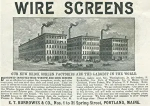 Retail Trade Prints: Ad For Burrowes Wire Screens