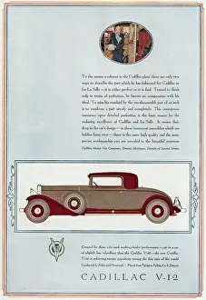 Advertisement for Cadillac V-12