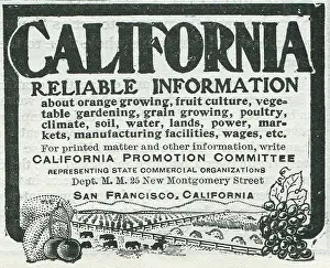 Retail Trade Prints: Ad For California Promotion Committee