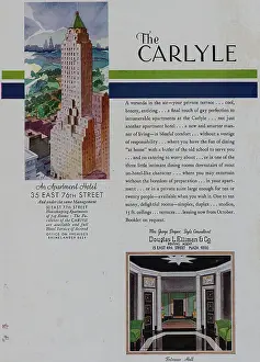 Lodgings Prints: Advertisement for The Carlyle