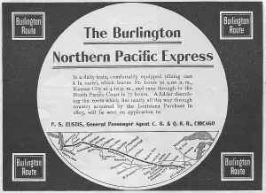 Express Prints: Ad For CB&Q Railroad