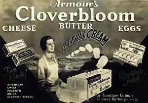 Advertisement for Cloverbloom Milk and Butter Products