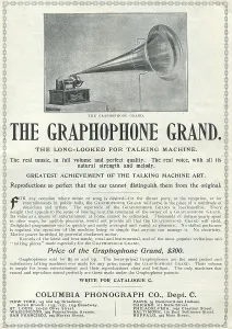 Advertising Prints: Ad For 'Columbia Graphophone'