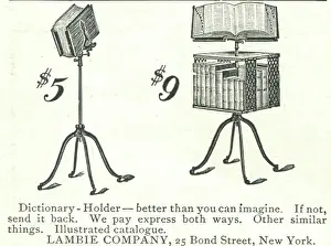Advertisment Prints: Ad For Dictionary Holder