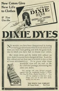 Retail Trade Prints: Ad For Dixie Fabric Dye