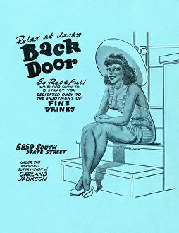Ad For The Back Door Cocktail Lounge