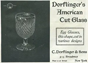 Retail Trade Prints: Ad For Dorflinger Cut Glass