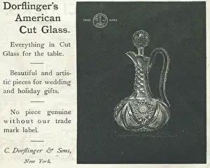 Retail Trade Prints: Ad For Dorflinger Cut Glass