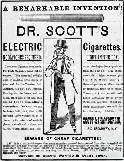 Electric Prints: Advertisement For Dr Scott'S Cigarettes