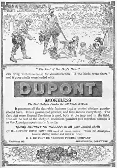 Shotgun Prints: Ad For Du Pont Shotgun Powder