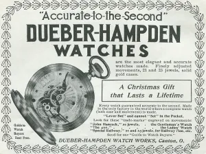 Advertising Prints: Ad For 'Dueber Hampden Watches'