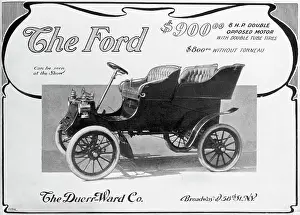 Advertisement For Early Ford Automobile