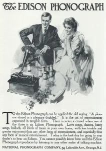 Advertisement Prints: Ad For 'Edison Phonographs'