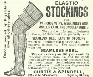 Advertising Prints: Ad For 'Elastic Stockings'