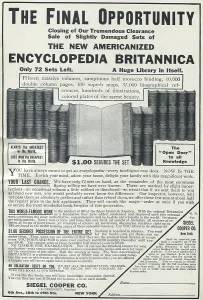 Advertising Prints: Ad For Encyclopedia Britannica