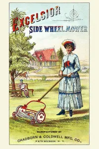 Yard Prints: Ad For Excelsior Side Wheel Mower