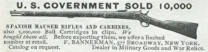 Rifles Prints: Ad For F. Bannerman Guns