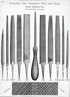 Carpentry Prints: Advertisement For Files And Rasps