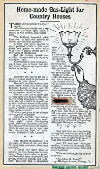 Turning Prints: Advertisement for Gas Light