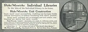 Advertisment Prints: Ad For Globe Wernicke Bookcases