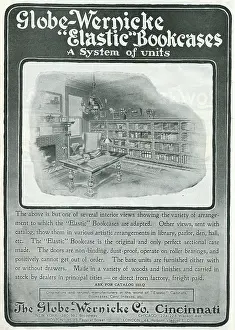 Retail Trade Prints: Ad For Globe Wernicke Bookcases