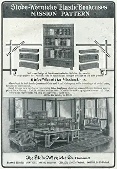 Retail Trade Prints: Ad For Globe Wernicke Bookcases