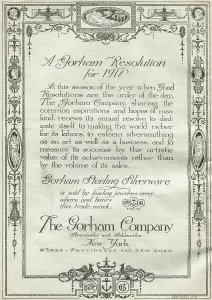 Retail Trade Prints: Ad For Gorham Silver