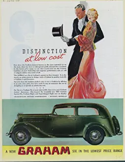 Color Print Prints: Advertisement for the Graham Automobile