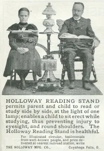 Retail Trade Prints: Ad For Holloway Reading Stand