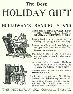 Retail Trade Prints: Ad For Holloway Reading Stand