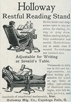 Retail Trade Prints: Ad For Holloway Reading Stand