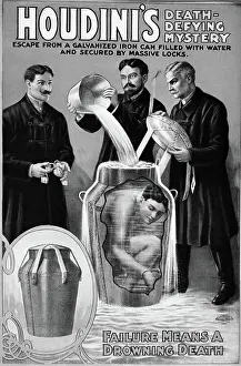 Pouring Prints: Advertisement For Houdini Show
