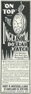 Advertisement Prints: Ad For 'Ingersoll Watches'